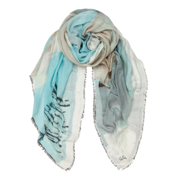 Simone blue sky scarf