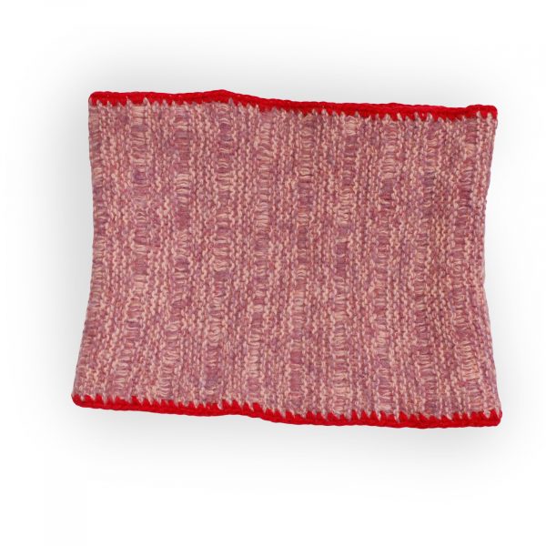 Pink Marl Red Cowl